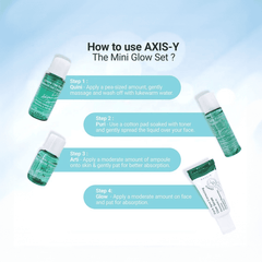 AXIS-Y The Mini Glow Set Skin Care Set - XOXO cosmetics