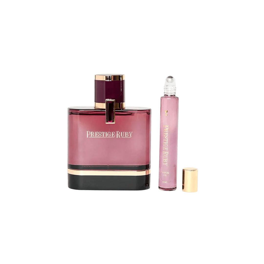 Al-Majed Oud Prestige Ruby Gift Box 100ml + Prestige Ruby Oil 10ml Gift Set - XOXO cosmetics