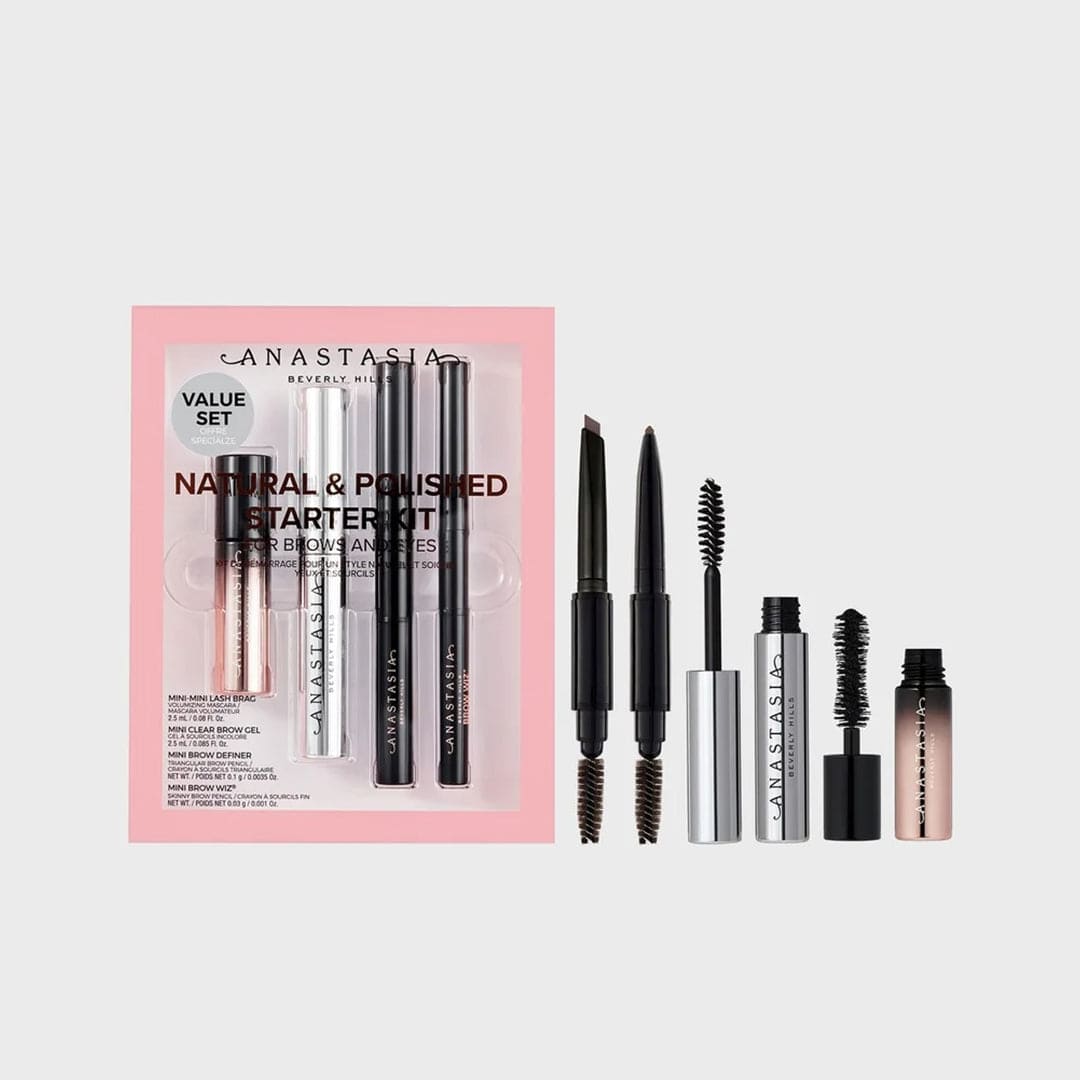 Anastasia Beverly Hills Natural + Polished Starter Kit - Medium Brown Eyebrow - XOXO cosmetics