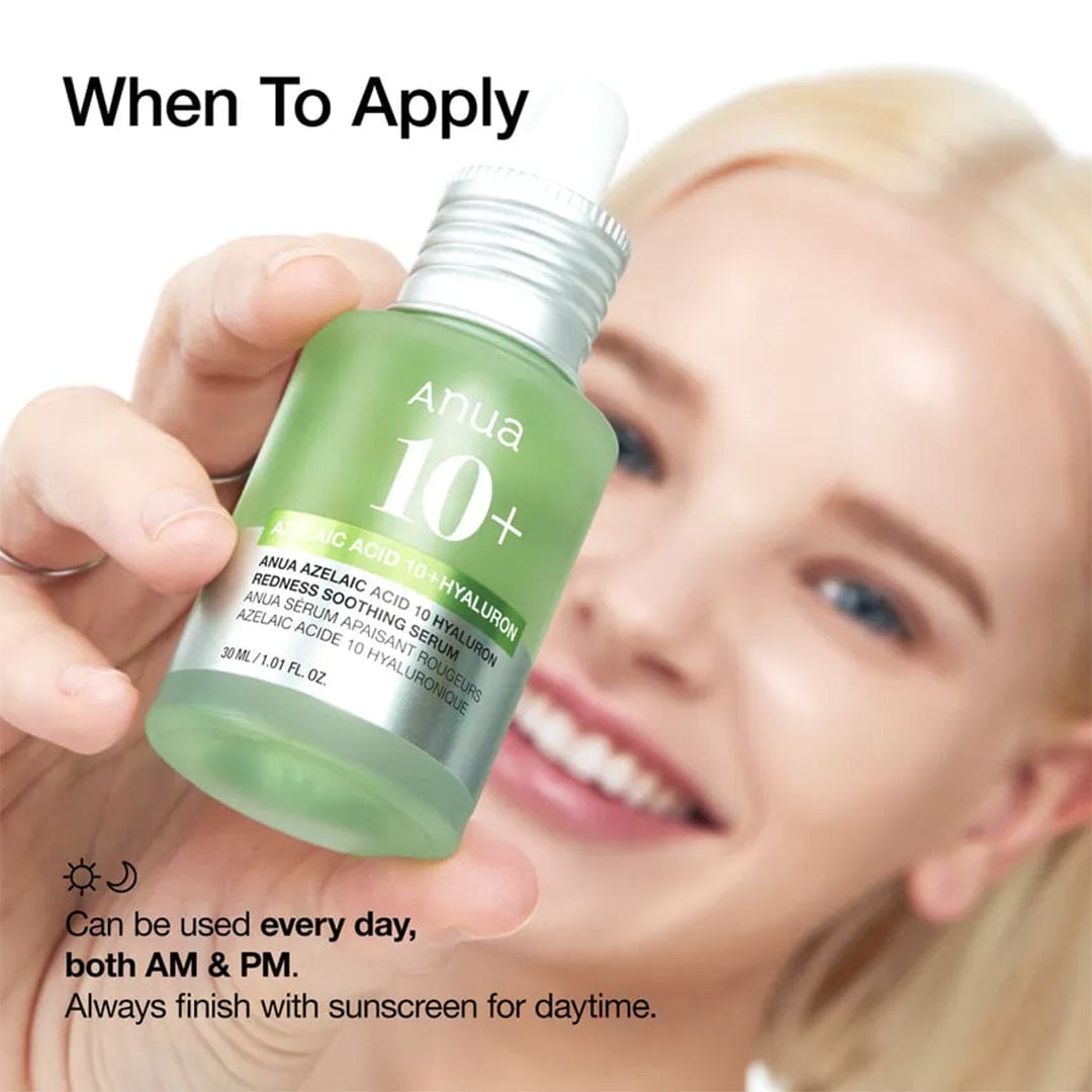 Anua Azelaic Acid 10 Hyaluron Redness Soothing Serum - 30ml Face Serum - XOXO cosmetics