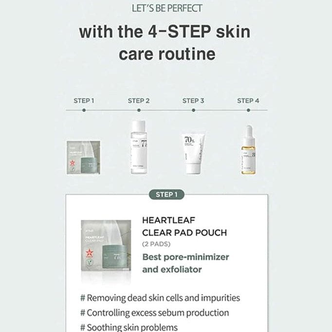 Anua Heartleaf Soothing Trial Kit Skin Care Set - XOXO cosmetics