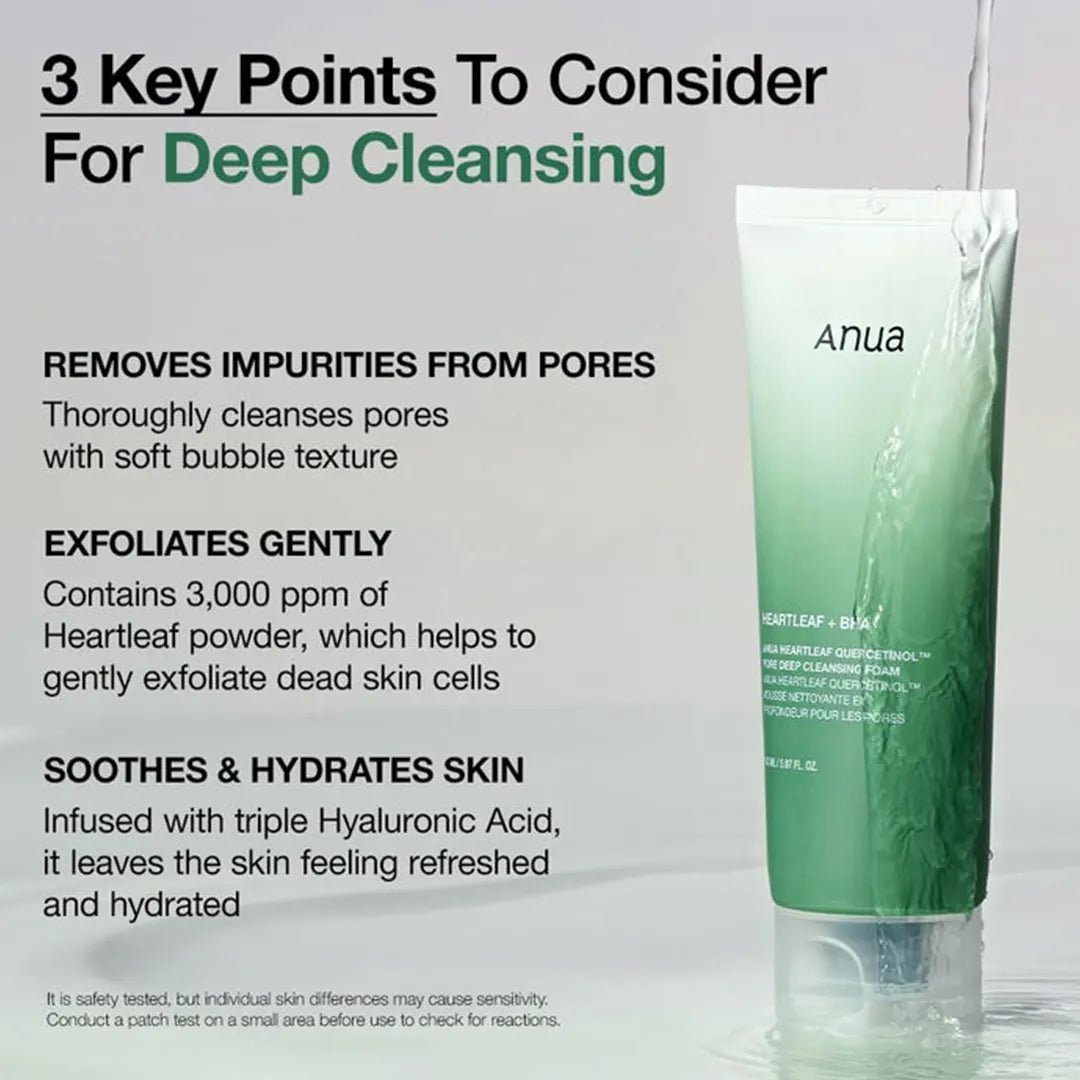Anua Pore Foam Cleanser Super Value Set - 2 Full Size + Bouns Mini Cleanser - XOXO cosmetics
