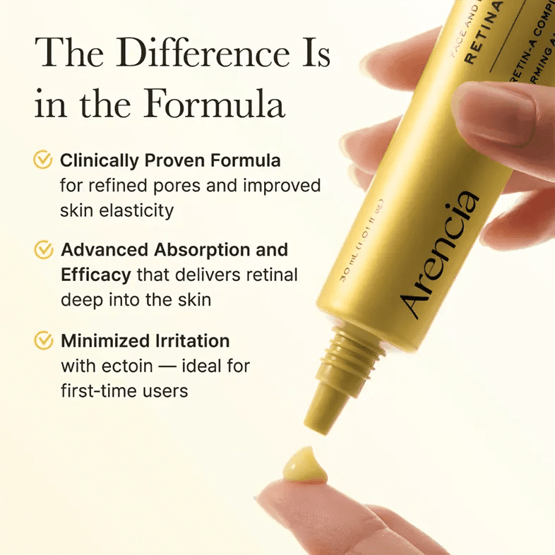 Arencia Face And Eye Cream Moisturizer Retinal Booster Shot Moisturizer - XOXO cosmetics