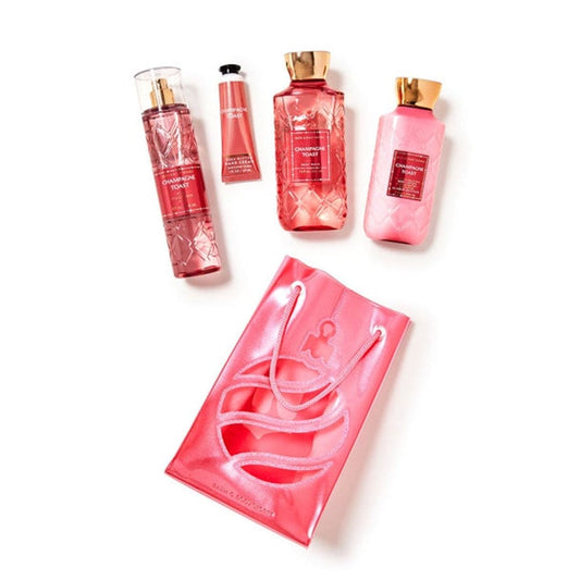 Bath & Body Works Champagne Toast Gift Bag Set - Gulf Edition Gift Set - XOXO cosmetics