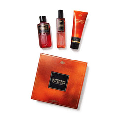 Bath & Body Works Mahogany Teakwood Gift Box - 3Pcs Gift Set - XOXO cosmetics