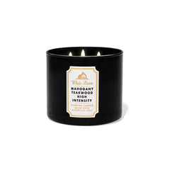 Bath & Body Works Mahogany Teakwood High Intensity 3-Wick Candle - Gulf Edition Candles - XOXO cosmetics