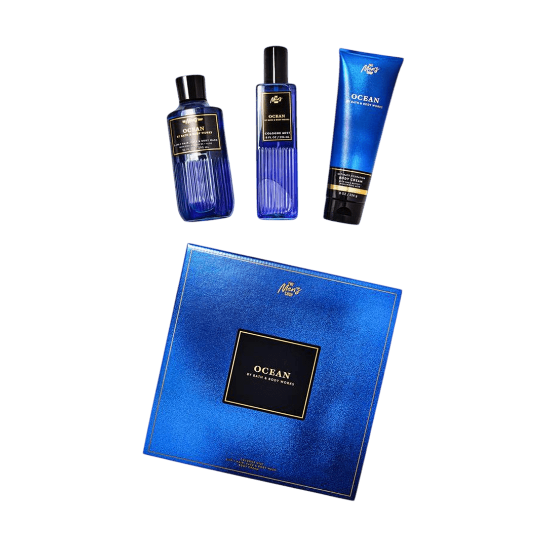 Bath & Body Works Ocean Gift Box - 3Pcs Gift Set - XOXO cosmetics