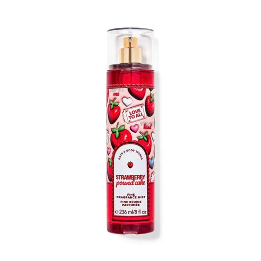 Bath & Body Works Strawberry Pound Cake Fine Fragrance Mist - Gulf Edition Body Mist - XOXO cosmetics