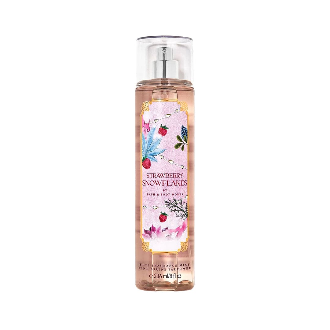 Bath & Body Works Strawberry Snowflakes Fine Fragrance Mist - Gulf Edition Body Mist - XOXO cosmetics