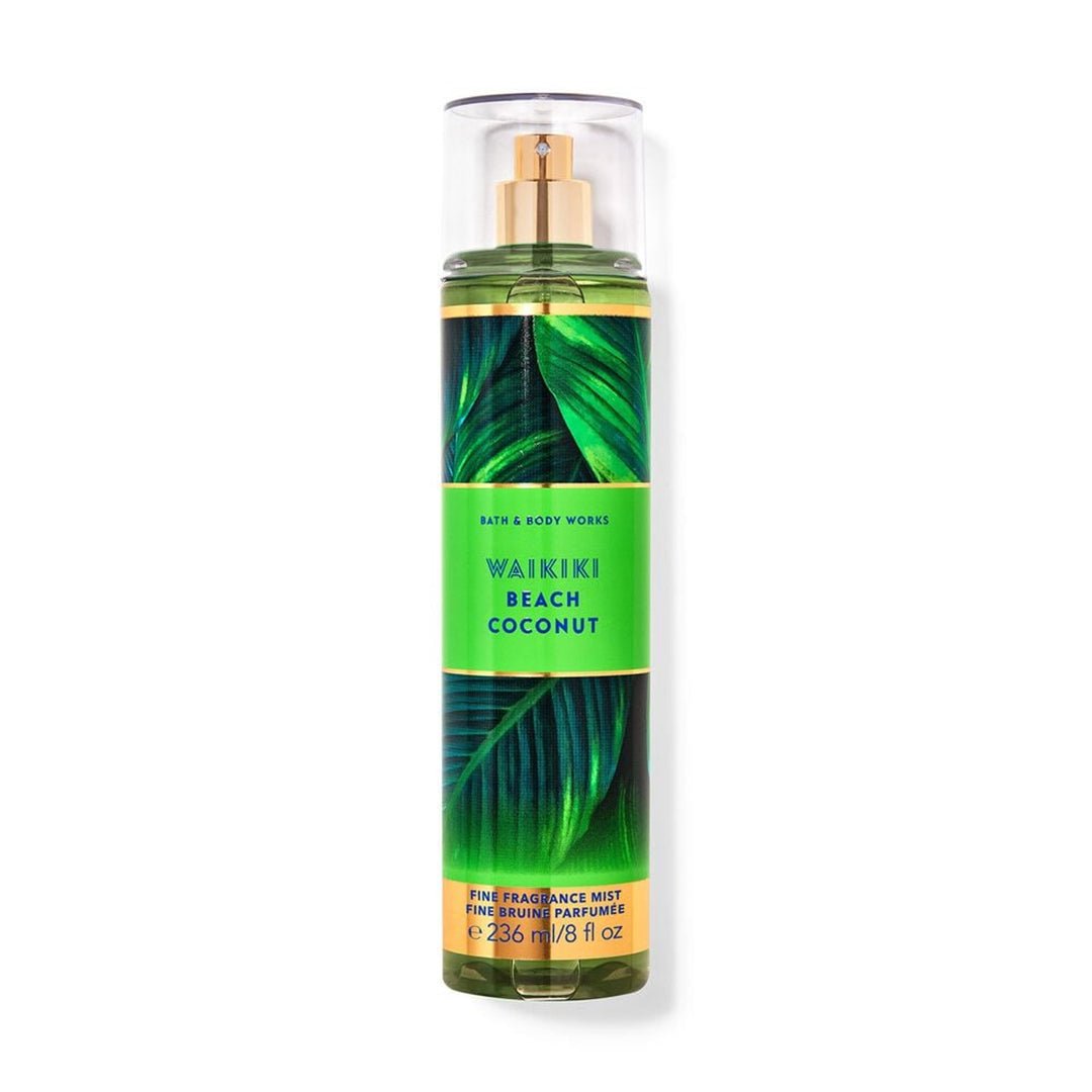 Bath & Body Works Waikiki Beach Coconut Fine Fragrance Mist - Gulf Edition Body Mist - XOXO cosmetics