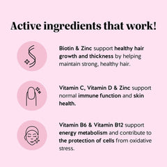 Bears Benefits AH-MAZING Hair Vitamins Biotin - 45 Pcs Hair Supplement - XOXO cosmetics