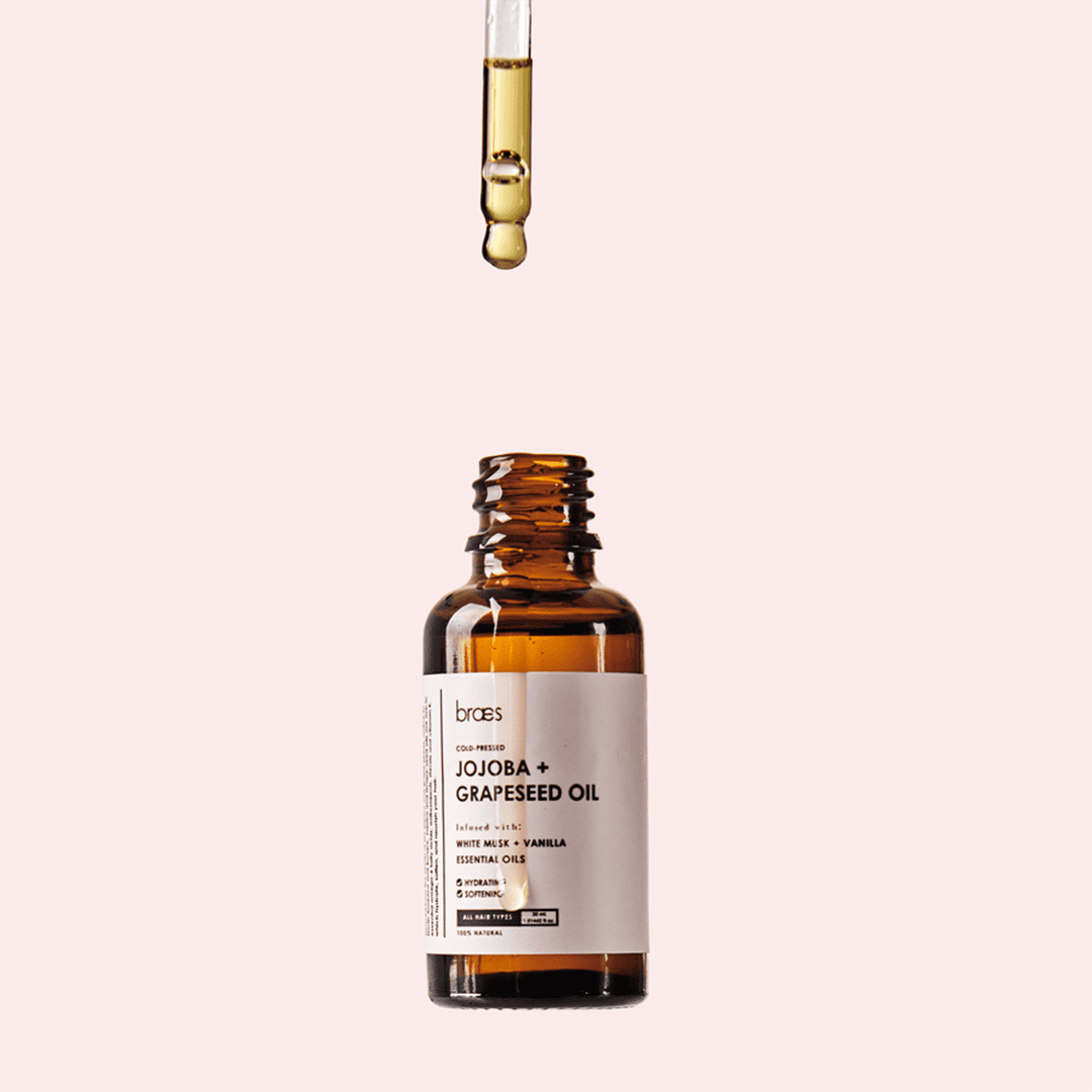 Braes Cold-Pressed Jojoba + Grapeseed Oil - 30ml Hair Oil - XOXO cosmetics