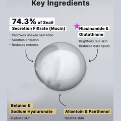 COSRX Advanced Snail Radiance Dual Essence - 80ml Face Serum - XOXO cosmetics