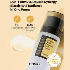 COSRX Advanced Snail Radiance Dual Essence - 80ml Face Serum - XOXO cosmetics