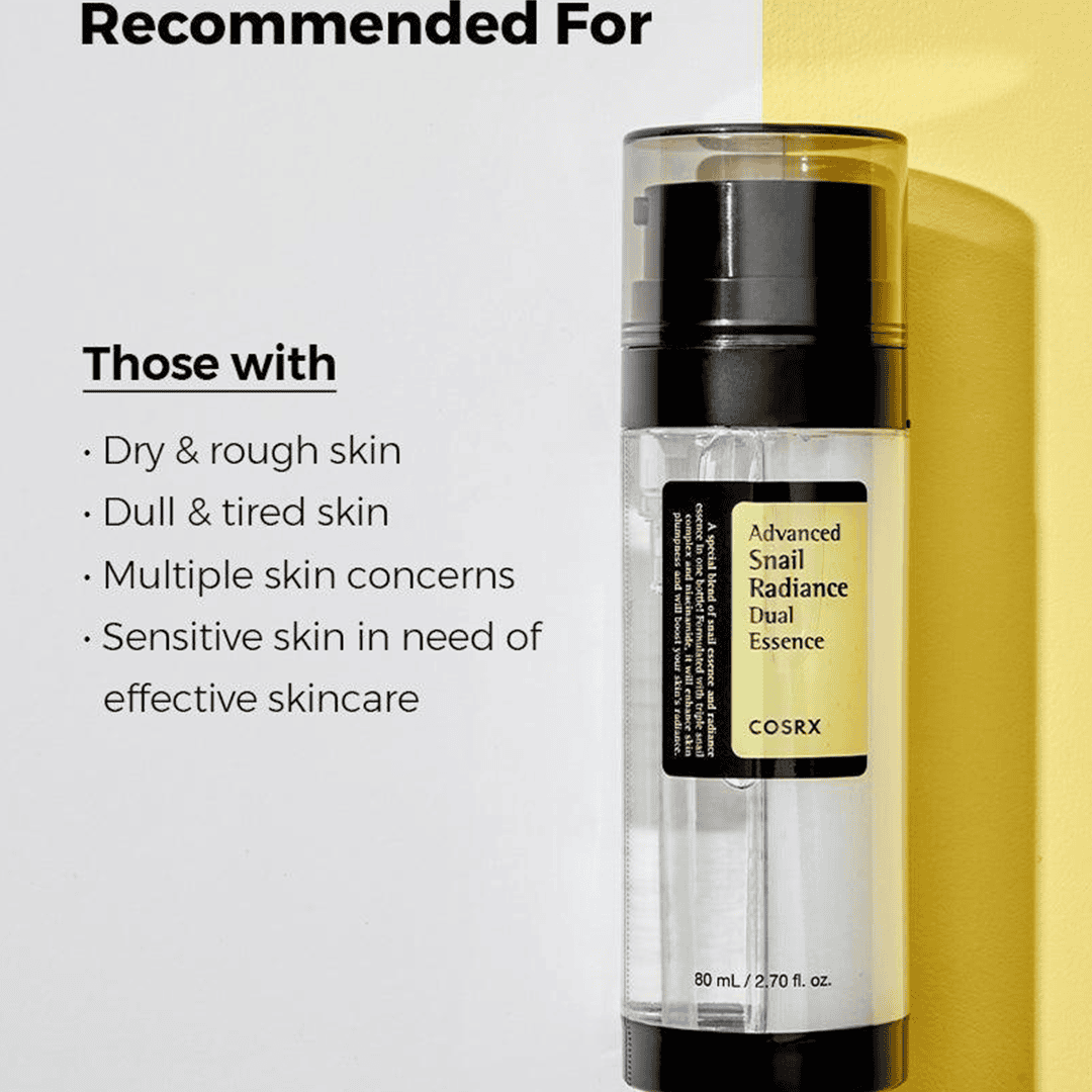 COSRX Advanced Snail Radiance Dual Essence - 80ml Face Serum - XOXO cosmetics