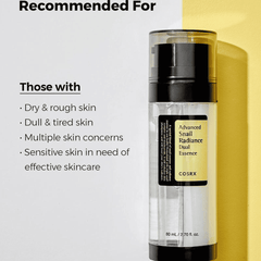 COSRX Advanced Snail Radiance Dual Essence - 80ml Face Serum - XOXO cosmetics