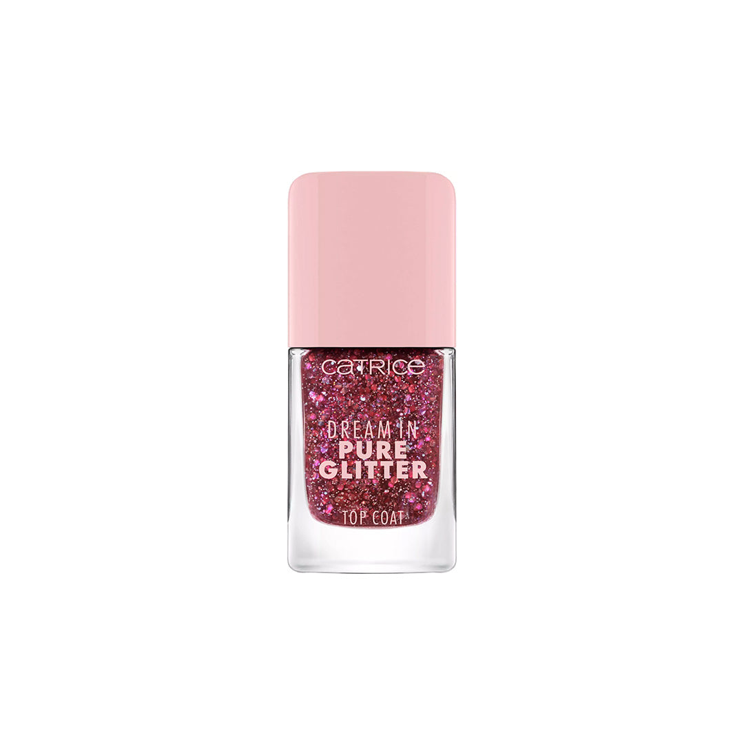 Catrice Dream In Pure Glitter Top Coat - 050 Sparkle Darling Nail Polish - XOXO cosmetics