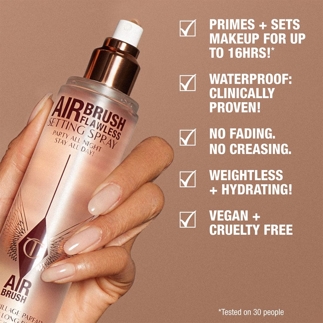 Charlotte Tilbury Airbrush Flawless Mini Setting Spray Kit - 2 x 34ml Setting & Fixing Spray - XOXO cosmetics