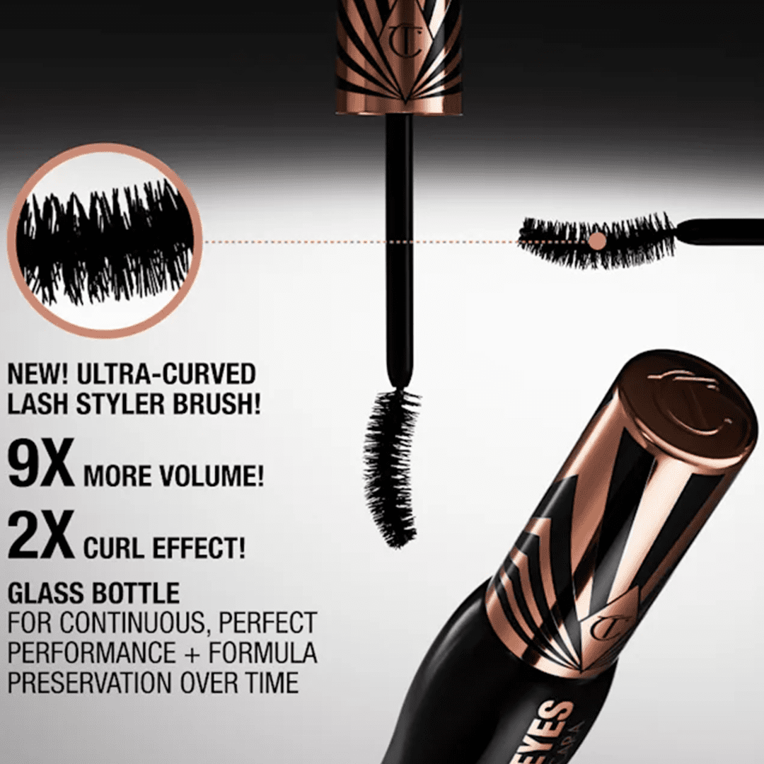 Charlotte Tilbury Exagger-Eyes Volume Mascara - Exagger-Black Mascara - XOXO cosmetics