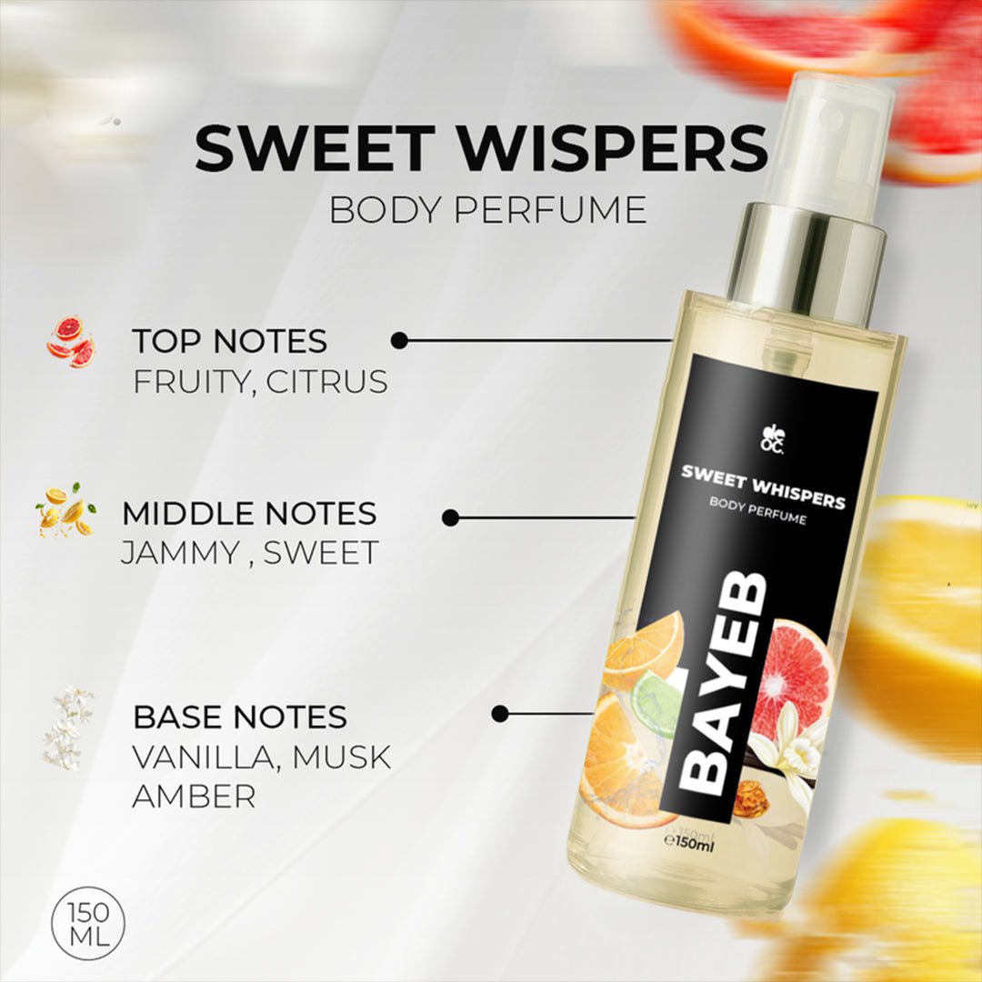 DEOC BAYEB Sweet Whispers Body Perfume Body Mist - XOXO cosmetics