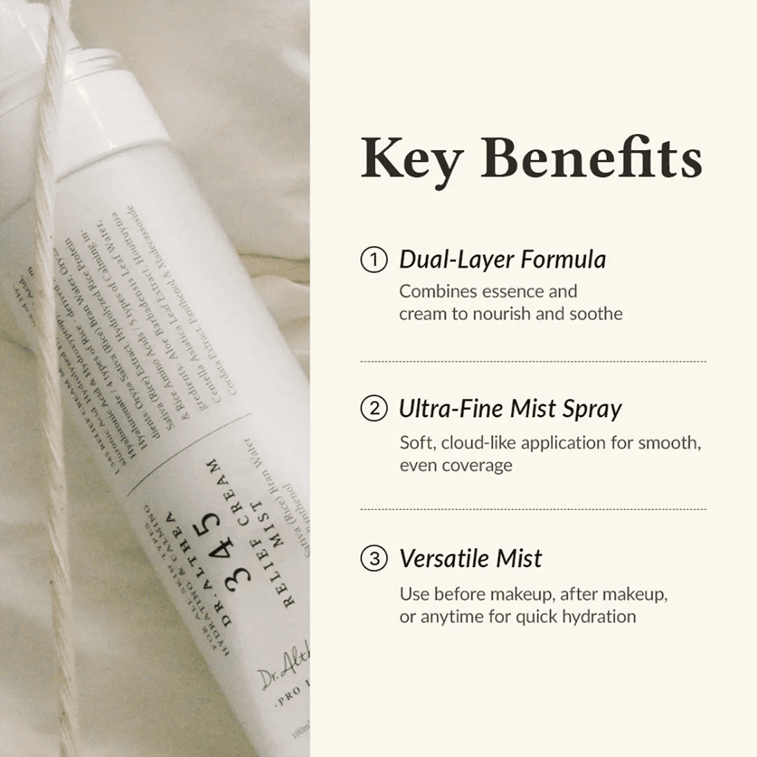 Dr. Althea 345 Relief Cream Mist Moisturizer - XOXO cosmetics
