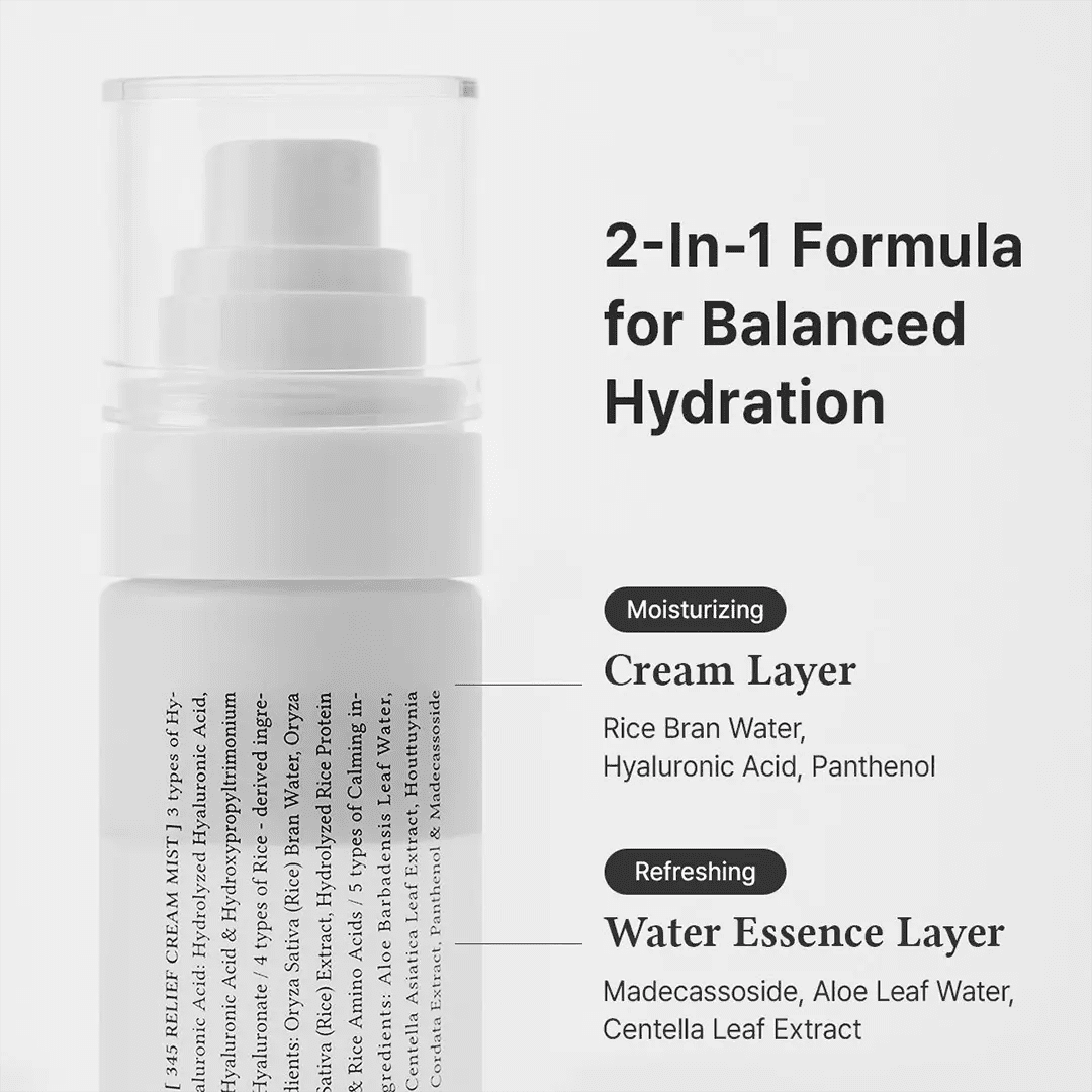 Dr. Althea 345 Relief Cream Mist Moisturizer - XOXO cosmetics