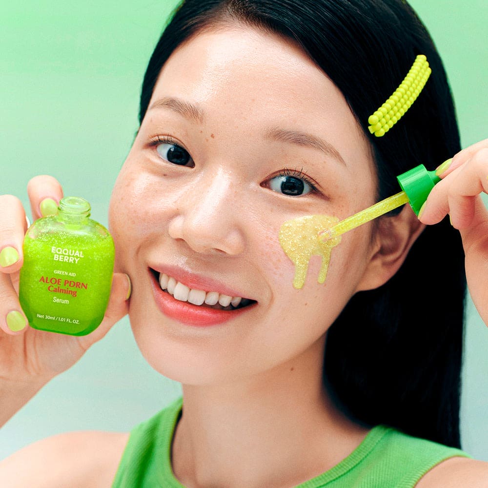 EQQUALBERRY Green Aid Aloe PDRN Calming Serum - 30ml Face Serum - XOXO cosmetics