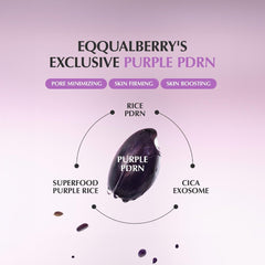 EQQUALBERRY Purple PDRN Pore Minimizing Serum - 30ml Face Serum - XOXO cosmetics