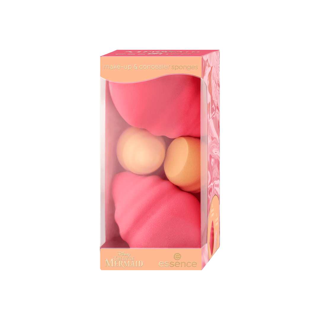 Essence Disney The Little Mermaid Make-up & Concealer Sponges - 01 Coming Out Of My Shell Makeup Tools - XOXO cosmetics