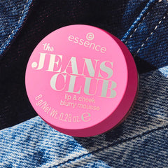 Essence The Jeans Club Lip & Cheek Blurry Mousse - 01 Pink Dreams & Cool Jeans Lip Tint - XOXO cosmetics