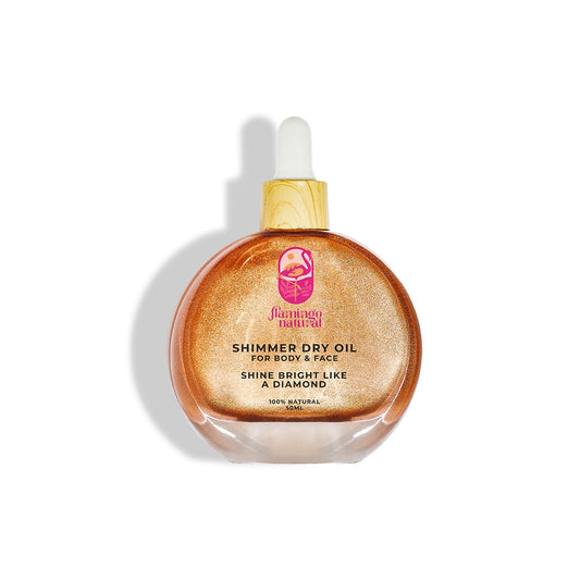 Flamingo Natural Dry Oil Shimmer Bronze - 50ml Body Oil - XOXO cosmetics