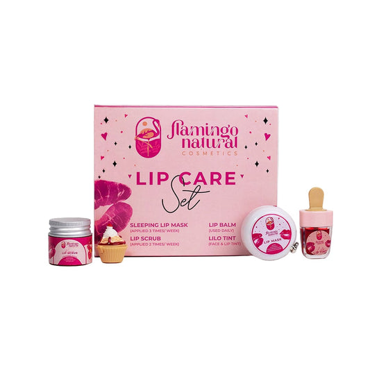 Flamingo Natural Lip Care Set Lip Set - XOXO cosmetics