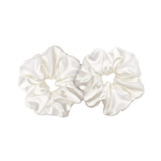 Fragrance & Fabric Satin Scrunchie Set of Two Hair Tools - XOXO cosmetics