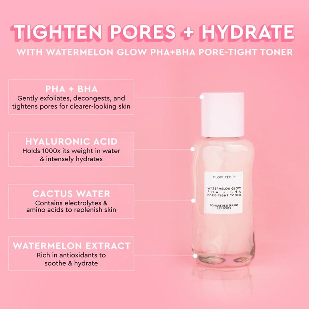 Glow Recipe Watermelon Glow PHA + BHA Pore-Tight Toner - 25ml Toner - XOXO cosmetics