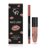 Golden Rose Matte Lip Kit - Warm Nude Lip Kit - XOXO cosmetics