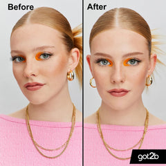 Got2b Glued 4 Brows & Edges Tinted Gel - Dark Blonde To Brown Eyebrow - XOXO cosmetics