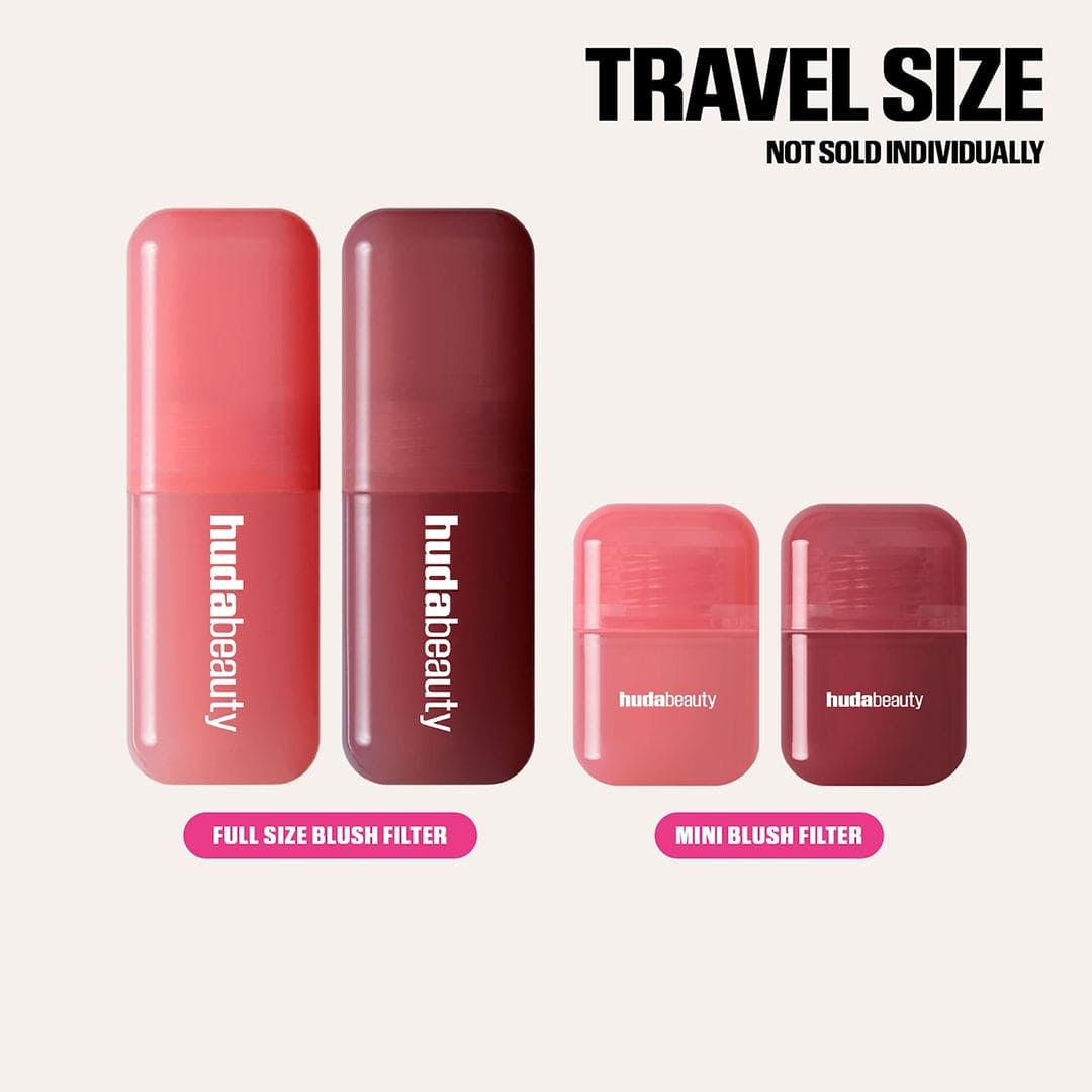 Huda Beauty Baby Blush Duo - Rose & Berry - 2 x Blush Filter Liquid Blush Blush Set - XOXO cosmetics