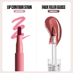 Huda Beauty Makeout Sesh Lip Kit - Rosy Nude Lip Kit - XOXO cosmetics