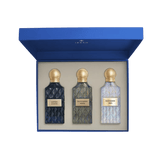 IBRAQ Diamond Collection Black Incense - Blue Aqua - Sapphire Leather Perfume Set - XOXO cosmetics