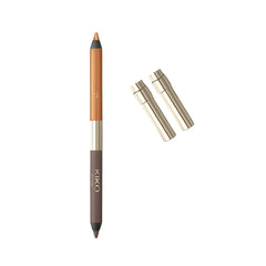 KIKO Joyful Holiday Lasting Duo Eye Pencil - 01 Kohl Kajal - XOXO cosmetics