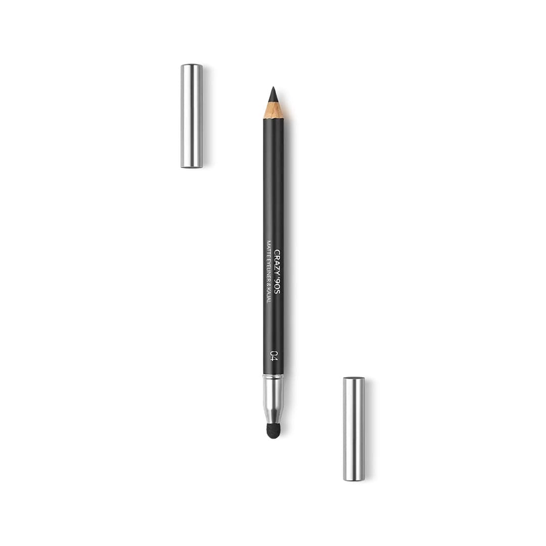 KIKO Milano Crazy '90S Matte Eyeliner & Kajal - 04 Kohl Kajal - XOXO cosmetics
