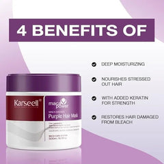 Karseell Purple Hair Mask - 500ml Hair Mask - XOXO cosmetics