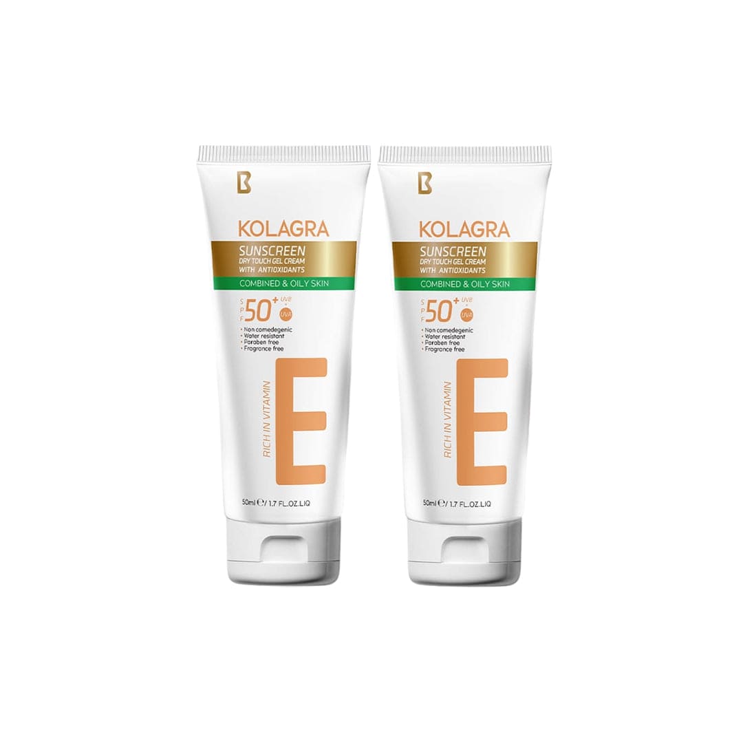Kolagra Sun Screen Gel Cream Spf50+ 1+1 Sunblock - XOXO cosmetics