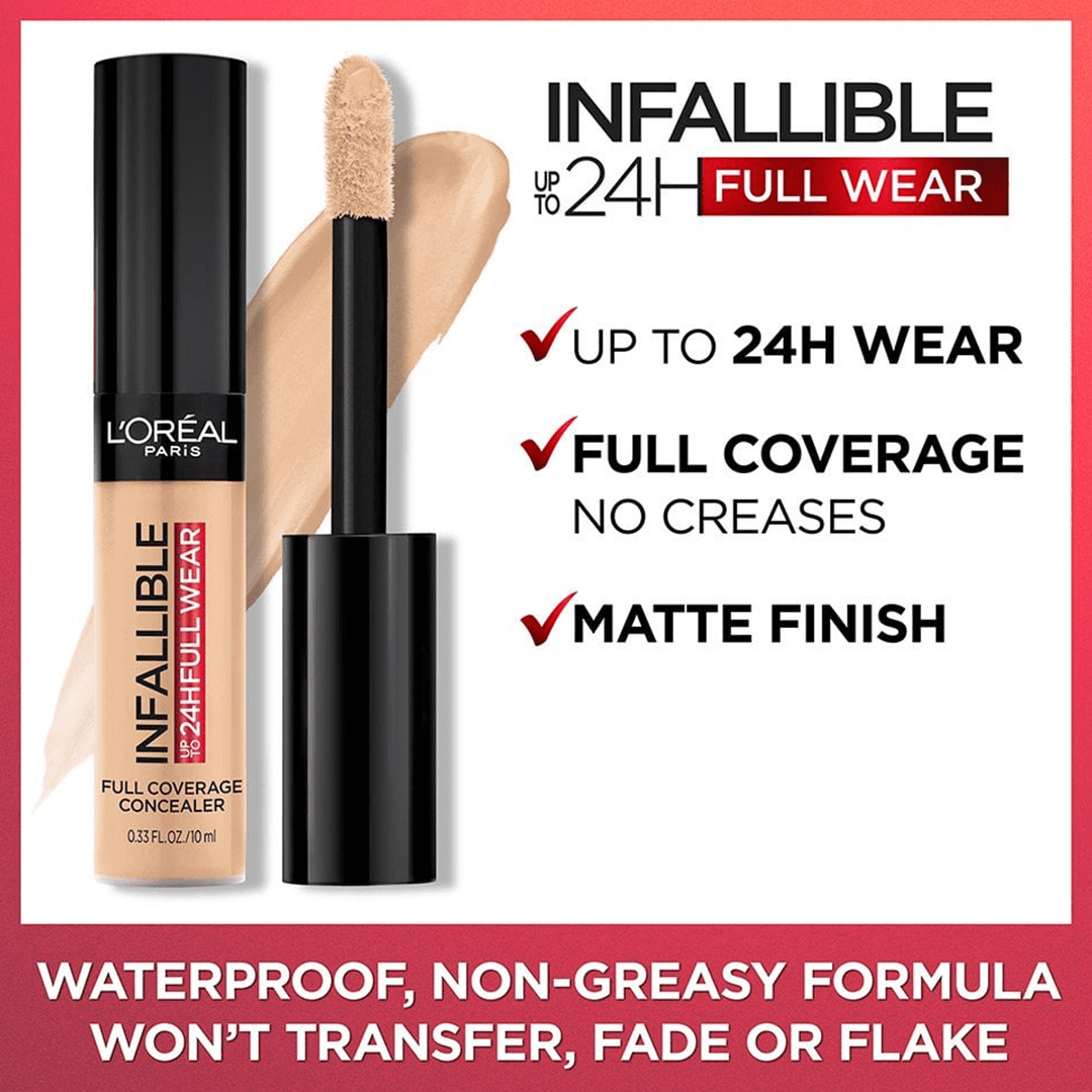 L'Oreal Paris Infallible Full Wear Coverage Concealer Concealer - XOXO cosmetics