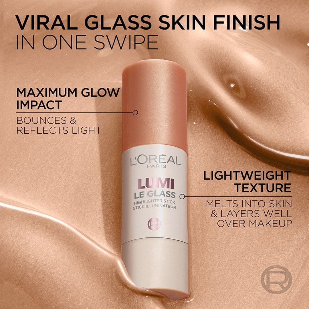 L'Oreal Paris Lumi Le Glass Highlighter Stick Highlighter - XOXO cosmetics