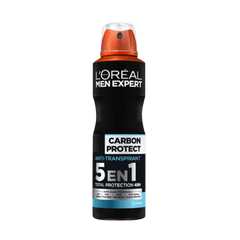 L'Oreal Paris MEN EXPERT 72H Carbon Protect 5in1 Anti-Transpirant Deodorant Spray Deodorant Spray - XOXO cosmetics