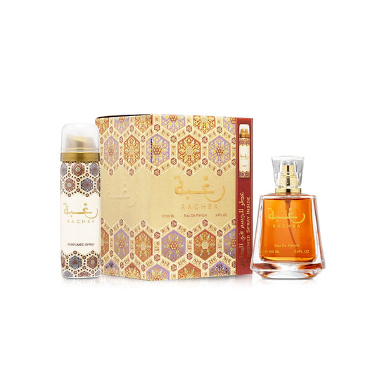 Lattafa Raghba Perfume & Spray Set Perfume Set - XOXO cosmetics