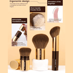 MAANGE 20Pcs Professional Makeup Brushes + 1pc Powder Puff Makeup Tools - XOXO cosmetics