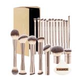 MAANGE 20Pcs Professional Makeup Brushes + 1pc Powder Puff Makeup Tools - XOXO cosmetics