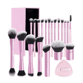 MAANGE 20Pcs Professional Makeup Brushes + 1pc Powder Puff Makeup Tools - XOXO cosmetics